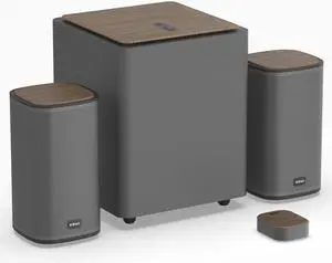 2.1 Bluetooth Computer Speakers with Wireless Subwoofer and Touchpad for Desktop Laptop Pc Stereo Gaming Speakers, 4 EQ Modes, Aesthetic Style Great Sound Quality