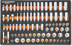 85 Piece 3/8 Drive Master SAE Socket Set in Foam Storage Tray - GWMSSKT38SAE