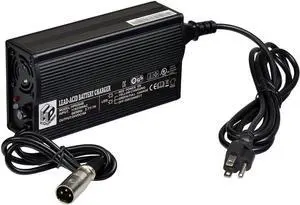 24 Volt 4.0 Amp Battery Charger with 3-Pin XLR Connector - Replacement for, Drive, eZip, Golden, Invacare, Jazzy, Merits, Rascal, Shoprider Mobility Scooter, Power Chair, Wheelchair 1-Pack 24 Volt 4.0 Amp Battery Charger with 3-Pin XLR Connector - Replacement for, Drive, eZip, Golden, Invacare, Jazzy, Merits, Rascal, Shoprider Mobility Scooter, Power Chair, Wheelchair 1-Pack