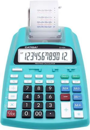 New & Upgraded 2025 Printing Calculator Adding Machine 10 Key, Desktop Home Office Calculator with Paper Roll Print Out, Accounting Business Finance