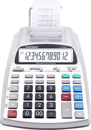 New & Upgraded 2025 Printing Calculator Adding Machine 10 Key, Desktop Home Office Calculator with Paper Roll Print Out, Accounting Business Finance