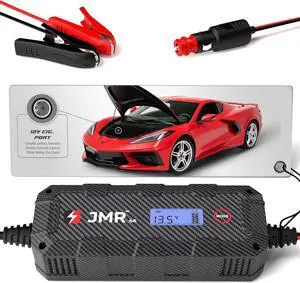 JMR Battery Charger for Chevrolet Corvette Camaro Silverado Traverse Colorado Equinox Blazer Malibu Trax Spark All Models Trickle Charger Conditioner Maintainer (No Lithium Mode)