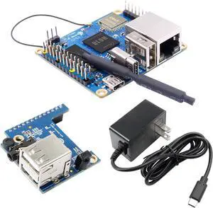 Zero 3 4G Allwinner H618 LPDDR4 Quad Core 64 Bit Single Board Computer, 1.5GHz Support 4K Display WiFi Bluetooth (Zero 3 4G+Extended Board+Supply)