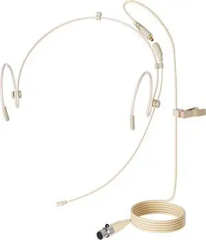 Professional Headset/Headworn Microphone MIC-J 071S Compatible with Shure Wireless System - TA4F Microdot Detachable Cable