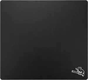 Glass Gaming Mouse Pad 320mm x 360mm FPS Game Special Tempered Glass Durable 3mm Thickness Accurately and Quickly Shoot Opponents (320mm x 360mm, Black)