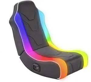 X-Rocker Chimera RGB 2.0 Stereo Audio Gaming Chair with Vibrant LED Light (Electronic Games)
