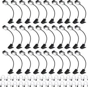 30 Pack Rechargeable Book Lights for Reading at Night Small Book Light Bulk Clip on Reading Lights Lightweight Booklight as Christmas Stocking Stuffers for Kids Book Lovers