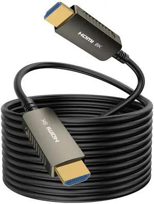 8K Fiber Optic HDMI Cable 100ft/30m, HDMI Cable 2.1 Support 8K@60Hz, 4K@120Hz, 48Gbps, eARC, HDCP2.2,PS5
