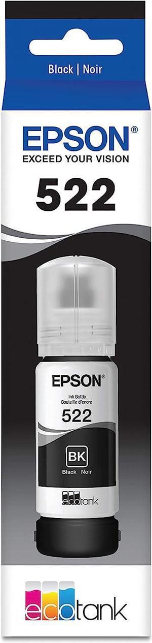 T522 EcoTank Ink Ultra-high Capacity Bottle Black (T522120-S) for select Epson EcoTank Printers