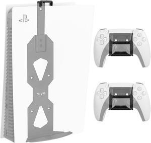  PS VR2 Wall Mount Kit, All in One Solid Metal Wall Mount Kit  for PS VR2 Headset, PS VR2 Controllers, PS5 Controllers, PS5 Headphone and  PS5 Media Remote - White 