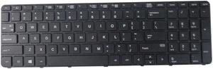 Non-Backlit US Keyboard for HP ProBook 450 455 470 G3 G4 Laptops