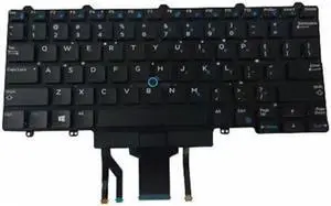 Backlit Keyboard w/ Pointer For Dell Latitude 5490 5491 5495 7490 Laptops 6NK3R