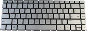 Silver Backlit Keyboard for HP Pavilion 14-CD 14T-CD 14M-CD 14-CE Laptops