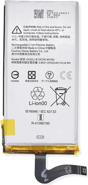 For Google Pixel 4XL G020J-B 3700mAh Replacement Li-ion Battery US