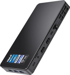 MeLE Slim Mini PC Overclock3C Windows 11 Pro,N5095 8GB RAM 256GB Micro Computer,Small Desktop for Industrial IOT Business Dual 4K HDMI Full Function USB-C WiFi 6 Gigabit Ethernet BT5.2