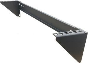 2U 19 Inch Steel Vertical Wall Mount Server Rack, Black
