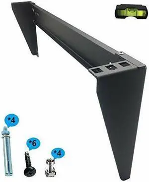 1U 19" Folding Space Saver Vertical Network IT Steel Wall Mount Rack 125 lb