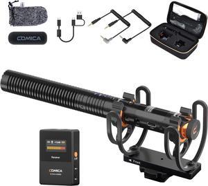 VM30 Shotgun Microphone - Professional Wireless Mic for Camera, Smartphone, and PC with 70/150Hz, 328' Range, USB C Digital Output- Perfect for Video Recording, Podcasting, and Vlogging