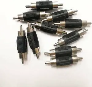 RCA Male to RCA Male Connectors Coupler For CCTV Security System