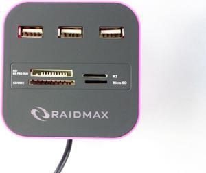 Combo Hub 4-SLOT MULTI CARD READER WITH 3-PORT USB 2.0 HUB