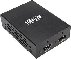 Tripp Lite 2-Port 3D HDMI Splitter HDCP 2.2, HDMI 2.0, 4K x 2K @ 60Hz 3840 x 2160 Ultra HD Video Audio TAA (B118-002-UHD-2)