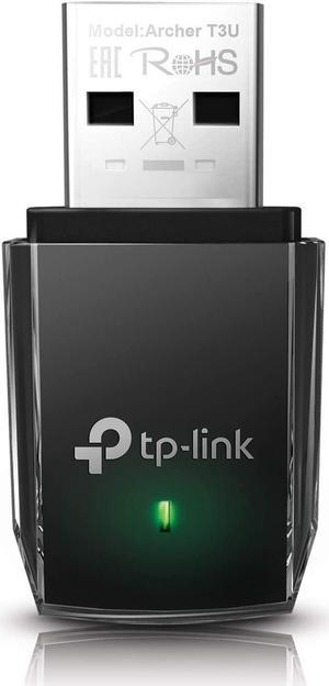 TP-Link AC1300 USB WiFi Adapter(Archer T3U)- 2.4G/5G Dual Band Wireless Network Adapter for PC Desktop MU-MIMO WiFi Dongle USB 3.0 Supports Windows 10 8.1 8 7 XP/Mac OS X 10.9-10.14