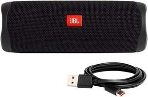Flip 5 Bluetooth Speaker Waterproof 12-Hr Battery Bass Boost Mic-Enabled-Black