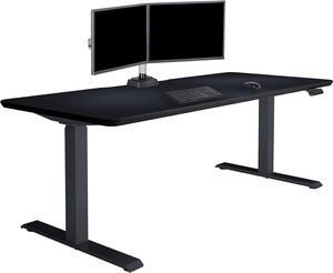 Vari- Standing Desk Adjustable Height (72" x30')- Electric Sit-Stand Computer Desk for Work or Home Office- Dual Motor with Memory Presets- Adjustable Desk from Varidesk- Black