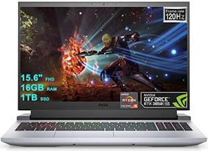 Dell G15 5000 5515 15 Ryzen Edition Gaming Laptop 156 FHD 120Hz Display AMD HexaCore Ryzen 5 5600H Beats i710750H 16GB RAM 1TB SSD GeForce RTX 3050 4GB Graphic Backlit USBC HDMI Win10 Grey