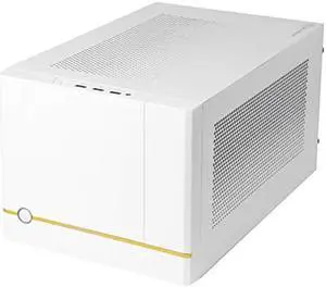 SilverStone Technology SUGO 14, SG14, White, Mini-ITX Cube Chassis, Supports 3 Slot Full Length GPUs/ATX PSU / 240mm AIO, 4 Removable Panels, SST-SG14W