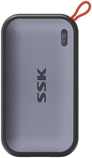 SSK 1TB Portable External NVME SSD,up to 1050MB/s Extreme Transmission Speed USBC 3.2 Gen2 Solid State Drive for Type-c Smartphone,PS5,Xbox, Laptop,MacBook/Pro/Air and More