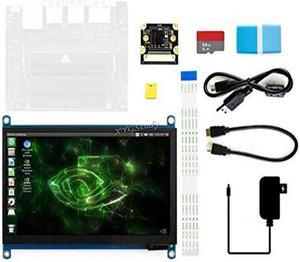 Jetson Nano Developer Accessories Kit for Small Powerful Computer AI Development Board with 7 inch IPS Touch HDMI Screen LCD Display Micro Card 64GB Camera Module @XYGStudy (AcceC)