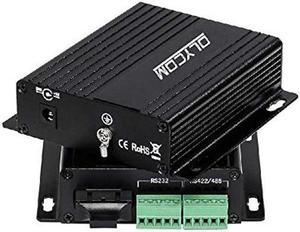 OLYCOM One Pair Serial to Fiber Converter RS232 RS485 RS422 Optic Modem 1310nm SC Connector Dual Fiber for PC Hub Switch