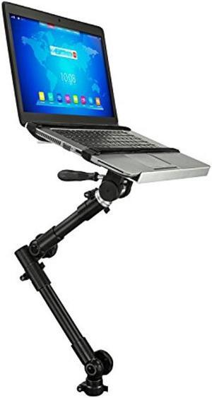 Mount-It! Car Laptop Mount | No-Drill Laptop Vehicle Mount for Truck & Van Use at Front Passenger Seat | Adjustable Height Fits 12-15.4 Inch Screens, 9 Lbs Capacity, Full Motion and Lockable Joints