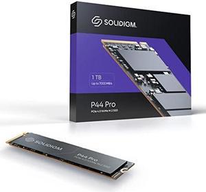 Solidigm(tm) P44 Pro Series 1TB PCIe GEN 4 NVMe 4.0 x4 M.2 2280 3D NAND Internal Solid State Drive, Read/Write Speed up to 7000MB/s and 6500MB/s, SSDPFKKW010X7X1...