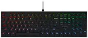 Cherry MX 10.0N RGB Mechanical Keyboard MX Low Profile Speed switches, Aluminum housing, Premium Keyboard for Gaming and Work. G8A-25010LVBUS-2
