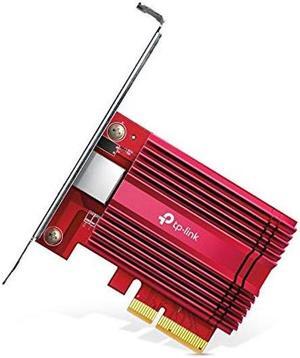 TP-Link 10GB PCIe Network Card (TX401)-PCIe to 10 Gigabit Ethernet Network Adapter,Supports Windows 11/10/8.1/8/7, Windows Servers 2019/2016/2012 R2, and Linux, Including a CAT6A Ethernet Cable