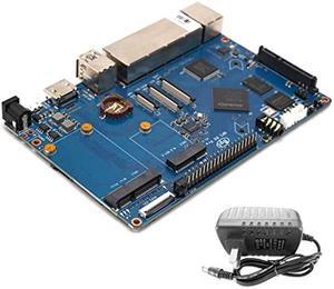 youyeetoo BPI R2 Pro Open Source Smart Router Developement Board by RK3568 0.8TOPS 2G LPDDR4 16G EMMC 5 Gigabit Port OpenWRT Linux for IOT NAS Smart Home Gateway (with Power)