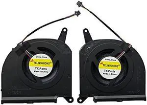 TXLIMINHONG New CPU and GPU Cooling Fan for Gigabyte Aorus 15G 15P RX7G 2021 (Not fit for AERO 15 OLED SA 17 HDR XA RP75XA RP77XA) Series DFSCM22716392Q FNGT DFSCK22D05883Q FNGS DC12V 1A Fan 9mm Thick