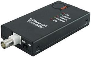 10BaseT RJ45 UTP to 10Base2 Thinnet Coax BNC Media Converter | Ethernet Adapter 10Base-T/2