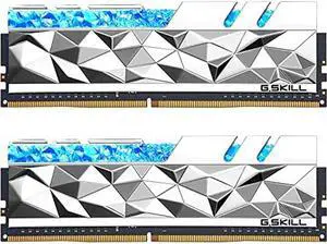 G.SKILL Trident Z Royal Elite Series (Intel XMP) DDR4 RAM 16GB (2x8GB) 3600MT/s CL16-19-19-39 1.35V Desktop Computer Memory UDIMM - Silver (F4-3600C16D-16GTESC)