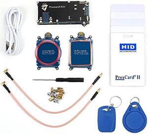 Proxmark3 RDV2 512k Memory PM3 DEV Proxmark 3 Kit NFC RFID Cloner IC ID M1 Card Reader Writer Copier Duplicator 125 khz 13.56 MHz RFID Reader Encoder Develop Suit Kits Programmer