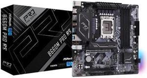 ASRock B660M Pro RS Intel B660 Series CPU (LGA1700) Compatible B660M MicroATX Motherboard