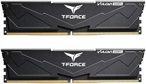 TEAMGROUP T-Force Vulcan DDR5 32GB (2x16GB) 6000MHz (PC5-48000) CL38 Desktop Memory Module Ram (Black) for 600 700 Series Chipset XMP 3.0 Ready - FLBD532G6000HC38ADC01