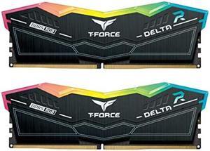 TEAMGROUP T-Force Delta RGB DDR5 Ram 32GB (2x16GB) 5600MHz PC5-44800 CL32 Desktop Memory Module Ram for 600 700 Series Chipset XMP 3.0 Ready Black - FF3D532G5600HC32DC01