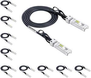 [10-Pack] SFP+ DAC Cable for Ubiquiti UniFi, 10GBASE-CU Copper Direct Attach Twinax Cable, Passive, 0.5-Meter(1.6ft)