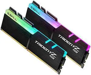 G.SKILL Trident Z RGB Series (Intel XMP) DDR4 RAM 32GB (2x16GB) 3200MT/s CL16-18-18-38 1.35V Desktop Computer Memory UDIMM (F4-3200C16D-32GTZR)