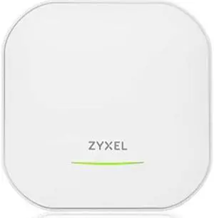 Zyxel WiFi 6E AXE5400 2.5G Multi-Gigabit Business AP | Bandflex 2.4Ghz and 5Ghz or 6Ghz Operation | 1 GbE Passthru| Mesh, Seamless Roaming, Captive Portal | Hybrid Cloud | POE+ Support | NWA220AX-6E