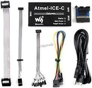 Compatible Powerful Atmel-ICE MCU AVR SAM Xmega Programmer Debugger On-chip Debug Supports JTAG aWire PDI debugWIRE SWD TPI SPI Interface Original ATMEL-ICE-PCBA Inside @XYGStudy