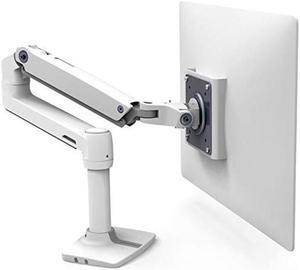 Ergotron - LX Premium Single Monitor Arm, VESA Desk Mount - for Monitors Up to 34 Inches, 7 to 25 lbs - White